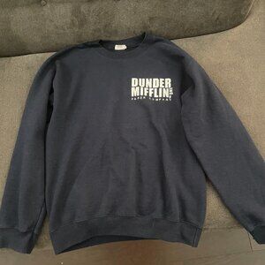 Size Small Navy Blue Dunder Mifflin Gildan Crewneck
